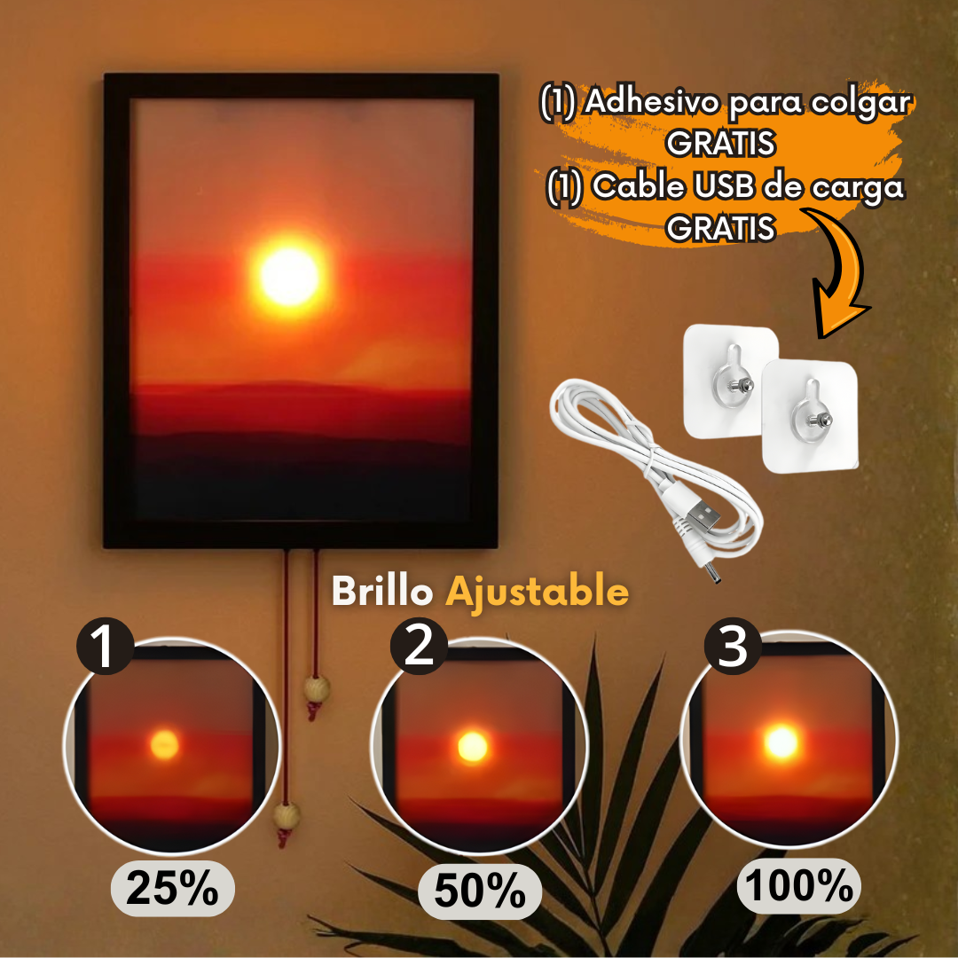 Cuadro de Sol LED Ajustable